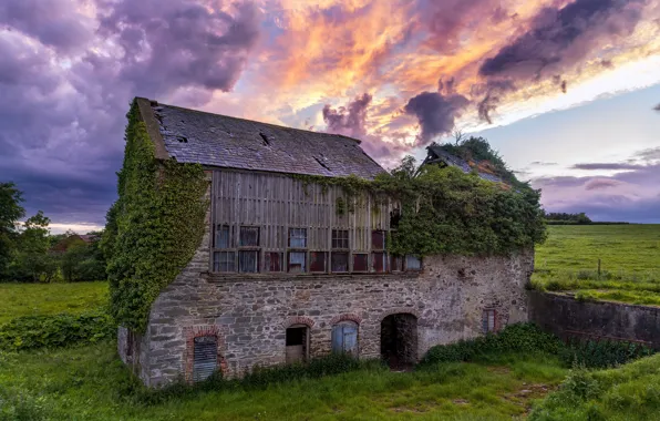 The barn, old, Ireland, stone