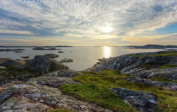 Picture sea, coast, Sweden
