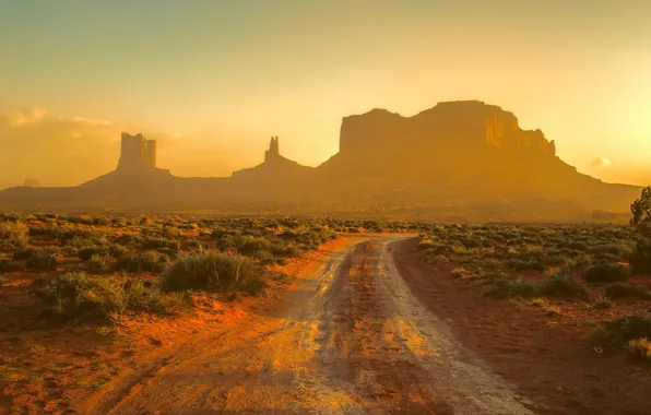 Sunset, Monument Valley, Track