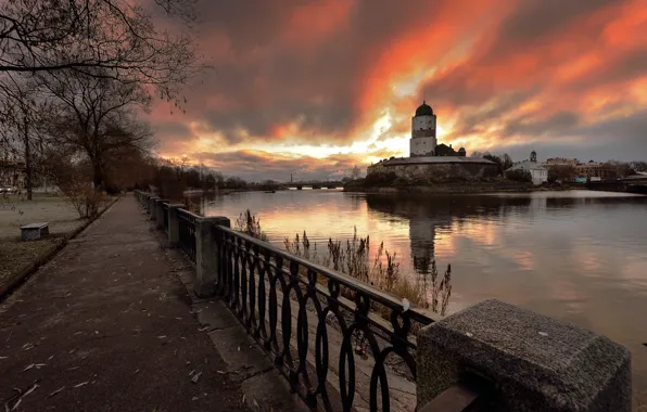 Picture dawn, Russia, 2014, Vyborg, 1-Nov