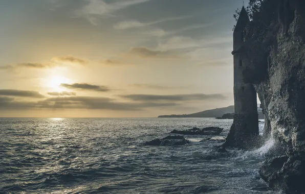 Picture the ocean, rocks, Laguna Beach, Victoria Beach, Bosnia, Fairy Tale Tower