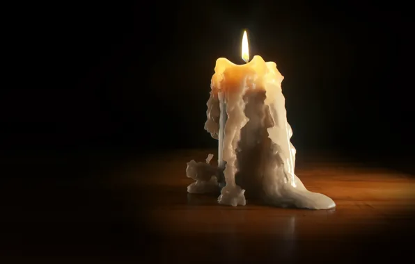 Picture flame, candle, art, wax, candle, Daniel Klepek