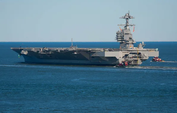 The carrier, atomic, uss gerald ford