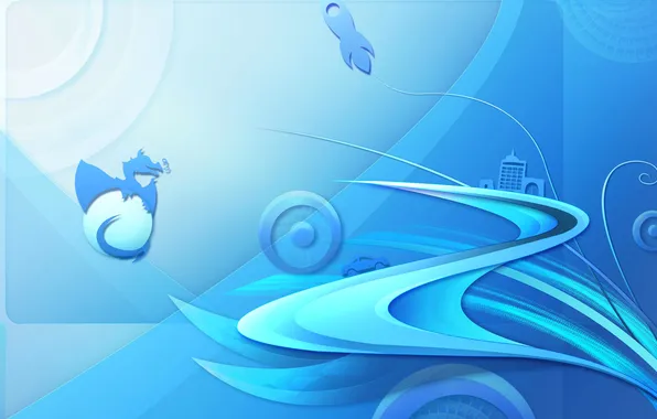 Picture pattern, dragon, color, rocket, car, the volume