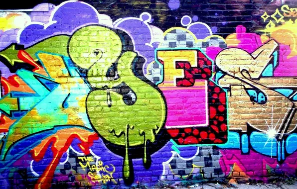 Wall, grafiti, yes