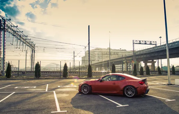 Road, Parking, Toyota, drives, side, GT86, Rocket, Bunny