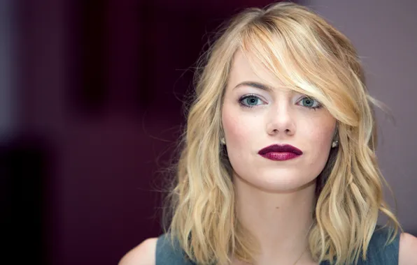 Picture face, photo, makeup, actress, hairstyle, blonde, closeup, Emma Stone