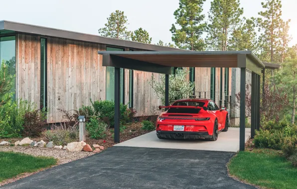 Download wallpaper 911, Porsche, Porsche 911 GT3, rear view, section ...