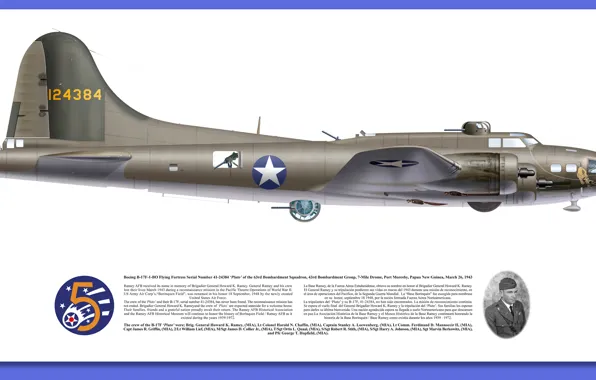 Picture American, WWII, Boeing YB-40 Flying Fortress