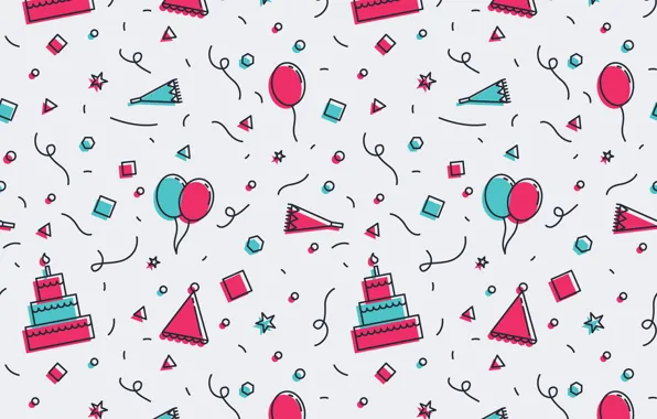 White, background, balls, gifts