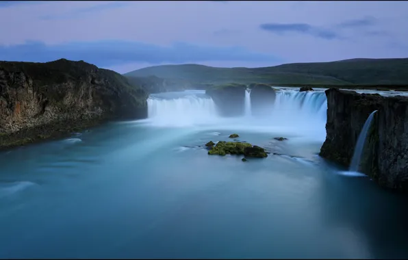 Picture waterfall, Iceland, Iceland, Godafoss