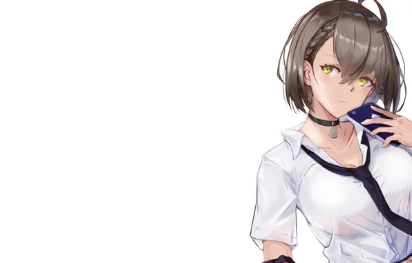 Girl, sexy, anime, short hair, uniform, Azur Lane, seifukku