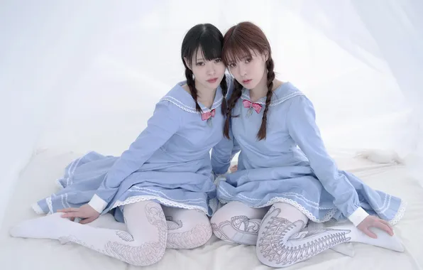 Background, girls, Asian girls