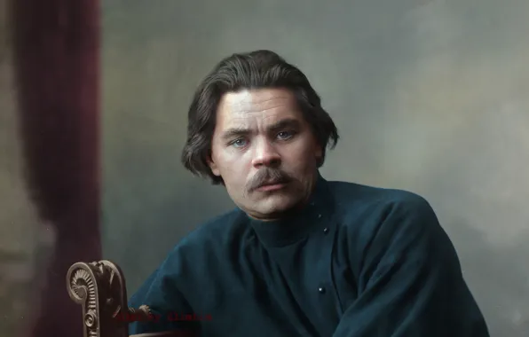 Portrait, writer, Maxim Gorky, Alex Peshkov