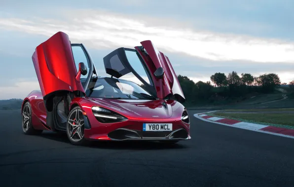 McLaren, supercar, racing track, 2018, 720S
