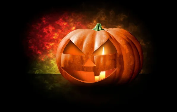 Holiday, candle, Halloween, pumpkin, Halloween, 3D graphics