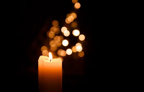 Picture macro, background, candles