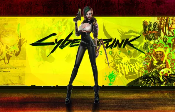 Picture CD Projekt RED, Cyberpunk 2077, Game Art, Judy Alvarez, A character from the Game