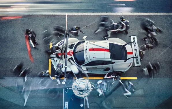 Picture Porsche, Porsche, Motorsport, 2019, Porsche 911 RSR, Mechanics, Racing car