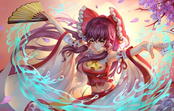 Picture girl, anime, art, touhou