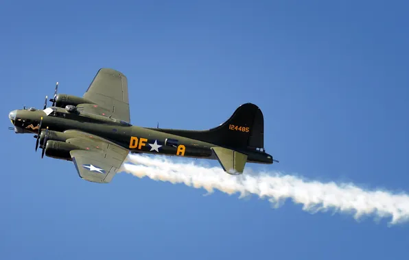 Picture the sky, the plane, b17