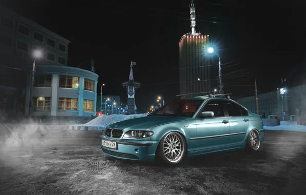 BMW, Blue, BMW, E46, 3 Series