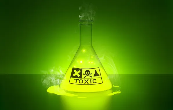 Picture toxic, glow, liquid, laboratory