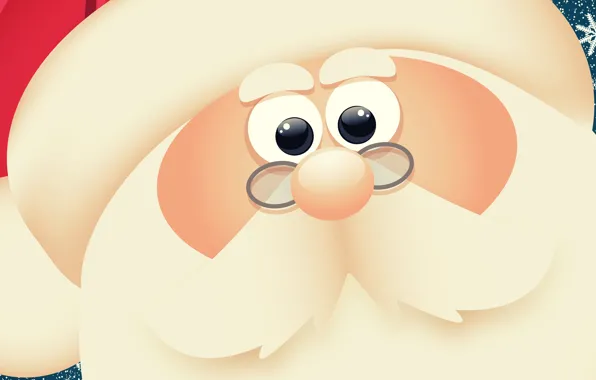 Winter, Minimalism, Look, Mustache, New Year, Face, Christmas, Eyes