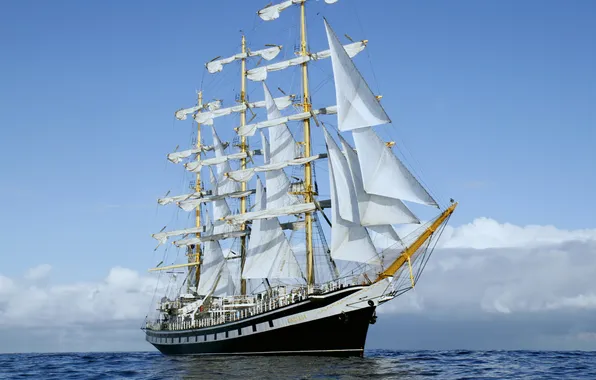 Sailboat, Pallada, training