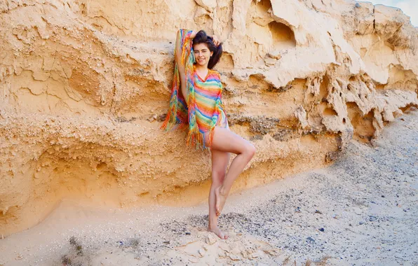 Girl, young, model, pretty, brunette, posing, adorable, long-haired