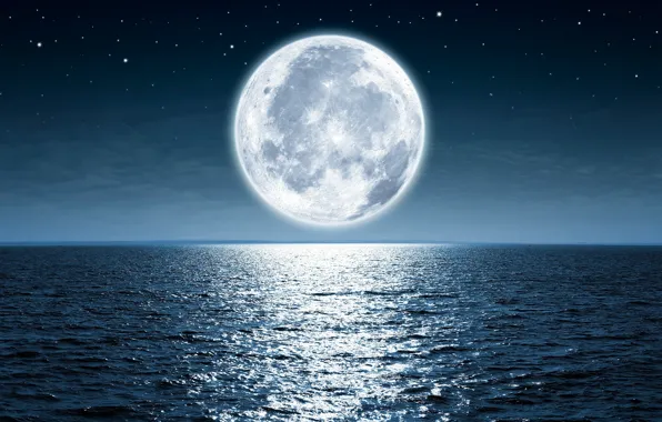 The sky, stars, light, night, the ocean, the moon