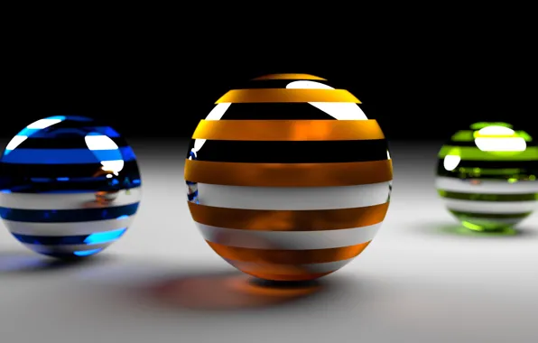 Picture rendering, balls