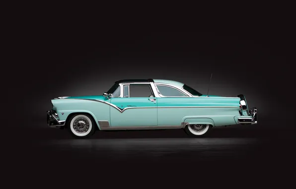 Ford, retro cars, 1955, Fairlane, Crown, Victoria, Skyliner, retro cars