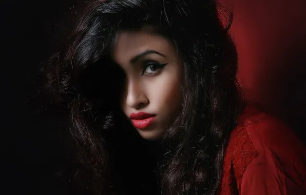 Look, portrait, girl, Negar