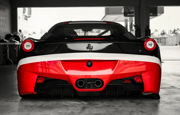 Picture Ferrari, red, Ferrari, black, 458 Italia