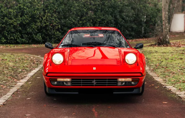 Ferrari, Ferrari, sports car, front view, GTB, Turbo, Pininfarina, 1986