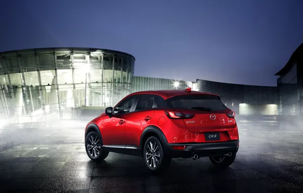 Red, photo, Mazda, back, Mazda, car, metallic, 2015