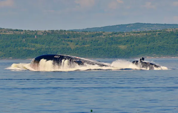 Wallpaper Russia, submarine, floats