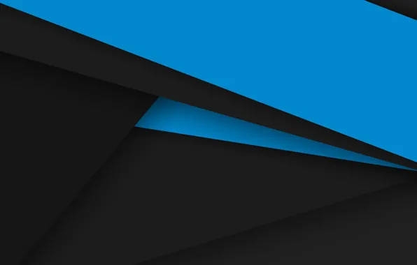 Line, blue, black, Android, geometry