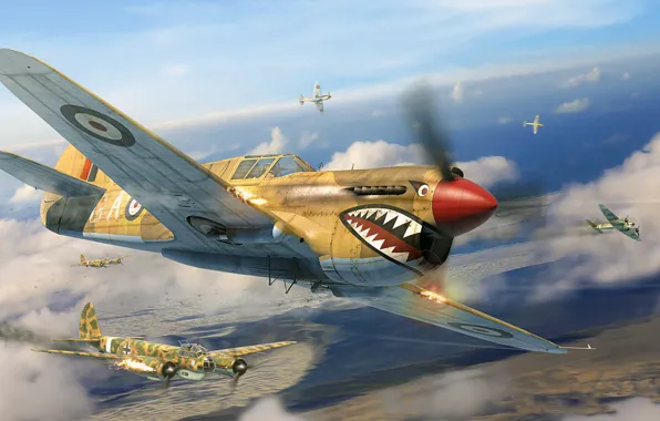 Curtiss P-40, Junkers Ju 88, Antonis (rOEN911) Karidis, military aviation simulator, Il2 Sturmovik - Desert …