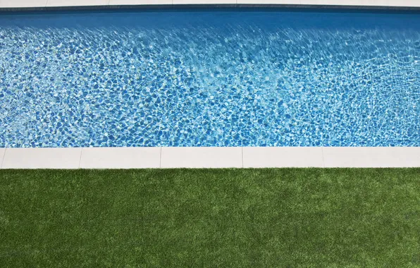 Grass, water, design, lawn, interior, transparent, pool, blue