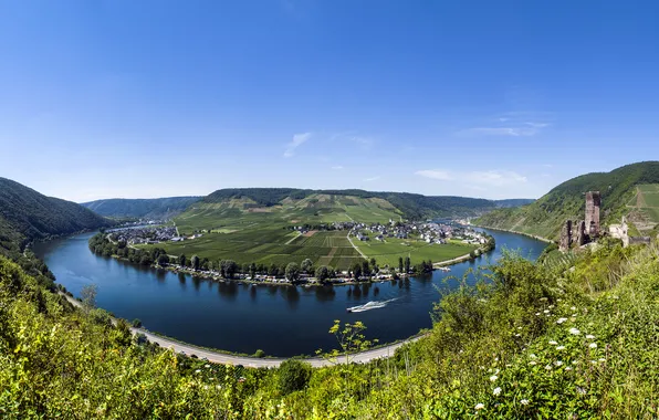 Picture nature, river, Germany, Germany, river Mosel
