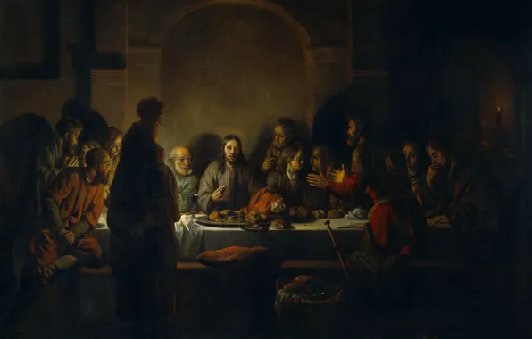 Picture picture, mythology, The Last Supper, Of gerbrand van den Eckhout