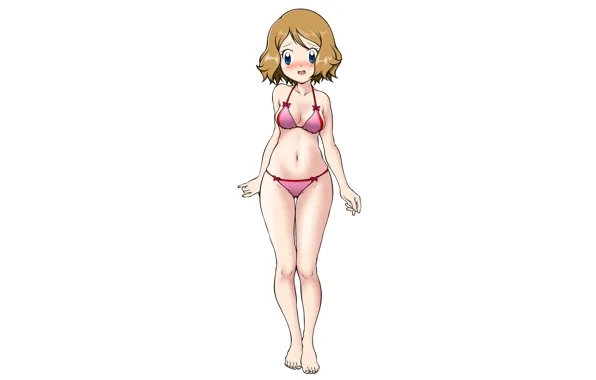 Girl, sexy, cleavage, boobs, anime, beautiful, short hair, pretty
