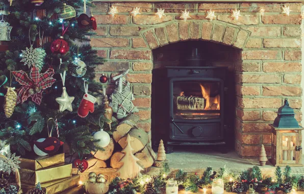 Picture Fire, Christmas, Holiday, Christmas, Fireplace, Holiday, Christmas Tree, Christmas tree