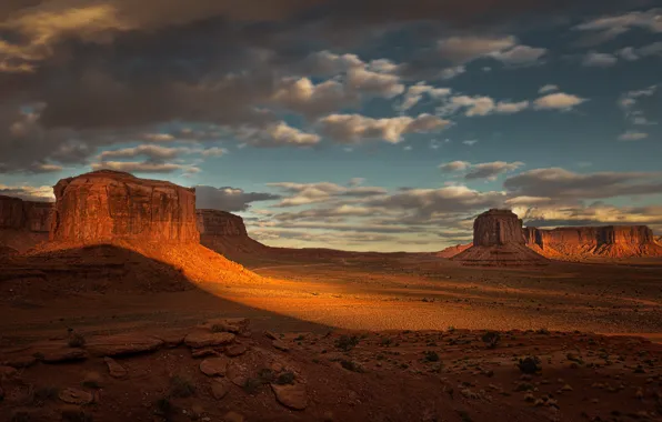 Mountains, rocks, desert, Monument Valley