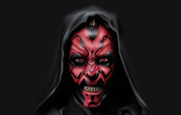 Star wars, star wars, Darth Maul, Sith, hoodie, Darth Maul, dark gray, A Sith Lord