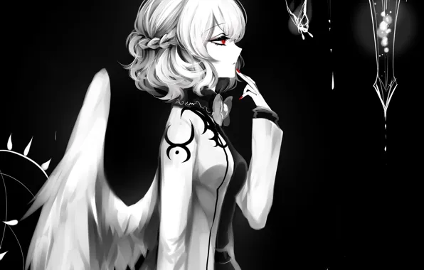 Girl, drops, Touhou, Touhou, Touhou, anime game