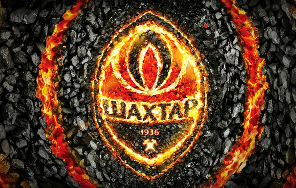 Picture Fire, Logo, Logo, Donetsk, Miner, 1936, Coal