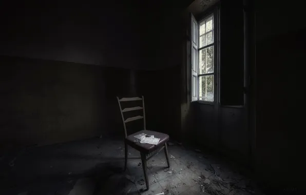 Room, chair, window